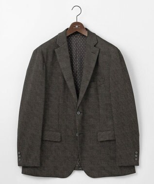 JOSEPH ABBOUD 【キングサイズ・ストレッチ/多機能レジャージャケット】ツィーディージャージー ジャケット ダークブラウン系4