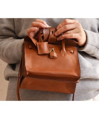 genten ミネルヴァ 2wayミニバッグ チャ