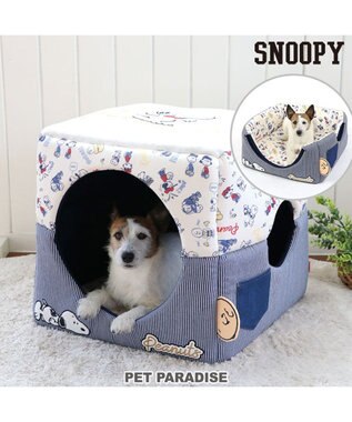 PET PARADISE スヌーピー ２ｗａｙヒッコリー ハウス (46×46cm) -