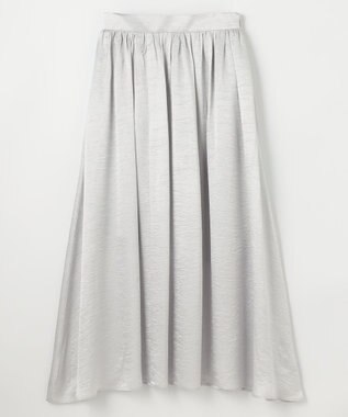 NAVE 【Nave・otona MUSE別注/速乾/UVケア/洗える】シャイニーフレアスカート シルバー系