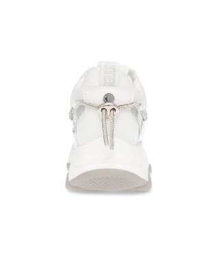 STEVE MADDEN MOTOCROSS ラインストーンダッドスニーカー ホワイト