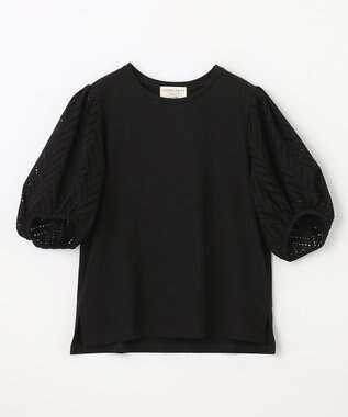 ANY スリーブレースコンビTシャツ