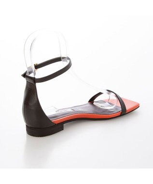 MODE ET JACOMO <MODE ET JACOMO>スリムストラップフラットサンダル ダークブラウン