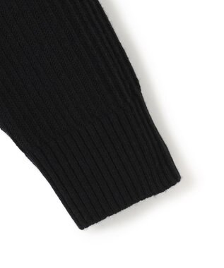 JOSEPH HOMME ニットブロックシルキーサテン　ニットブルゾン ブラック系