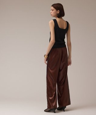 GRACE CONTINENTAL テレコリブトップ ブラック