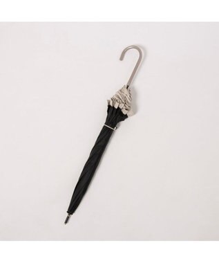 UNBILLION カシュネ cachenez / PUバイカラーフリルバルーンショートパラソル ブラック