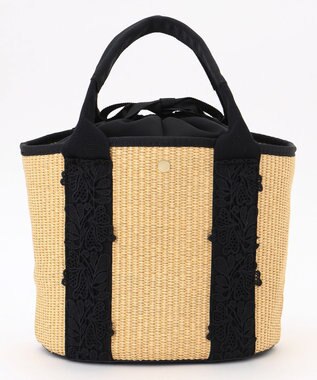TOCCA TOUCH of LACE BASKET かごバッグ ブラック系