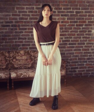 earth music&ecology ハートバックルベルト Black