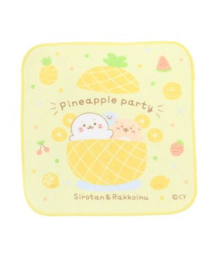 Mother garden しろたん タオル2枚セット ミニタオル ループタオルセット ≪パイナップルパーティー柄≫ -