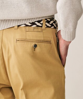 JOSEPH ABBOUD 【ウエストも伸びる!オーガニックコットン使用】ハイパワーカルゼ パンツ 26SSモデル キャメル系