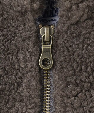 J.PRESS KIDS 【140-170cm】スタンドカラー ボア ブルゾン ブラウン系