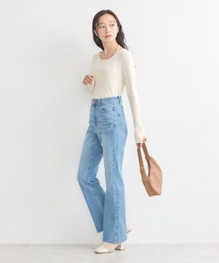 earth music&ecology ホルターネックプルオーバー Ivory