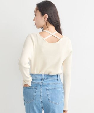 earth music&ecology ホルターネックプルオーバー Ivory