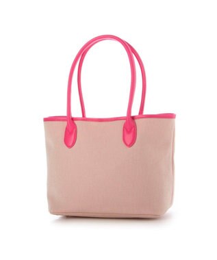 UNBILLION ペルケ perche / キャンバス・蛍光シープレザートートバッグ ピンク