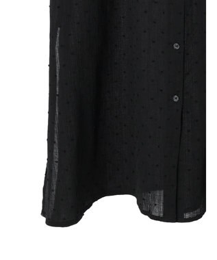 earth music&ecology ドットドビーワンピース Black