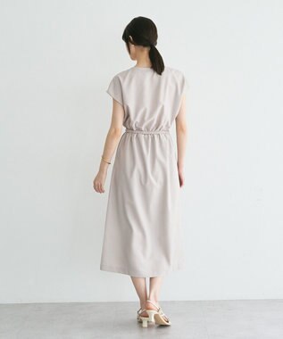YECCA VECCA リネンライクスキッパーワンピース Light Beige