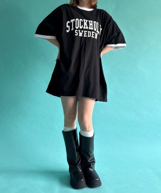 WEGO STOCKHOLMリンガーT ブラック