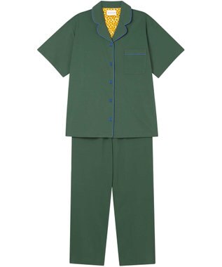 une nana cool 【綿100％】40ハイゲージ天竺半袖パジャマ MADE WITH LIBERTY FABRIC GR