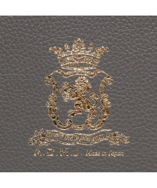 A.D.M.J. 【牛革】モーツァルト/スパニッシュレザーバイカラーWジップトートM セメント/カラメル