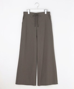 J.PRESS LADIES 【WEB限定】セルロースリネンストレッチ ワイドストレート パンツ 【WEB限定】スレート系