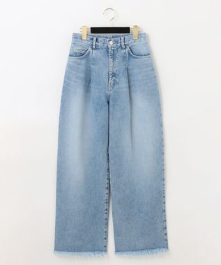 GRACE CONTINENTAL ワイドコクーンデニムパンツ サックス