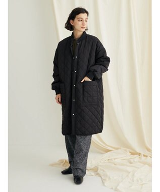 CRAFT STANDARD BOUTIQUE ダイヤキルトロングコート Black