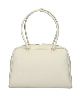 INTER-CHAUSSURES 【CHRISTIAN VILLA】イタリアンレザーデイリーボストンバッグ オフホワイト