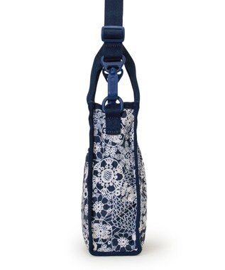 LeSportsac MINI N/S TOTE/フローラルレースネイビー フローラルレースネイビー