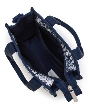 LeSportsac MINI N/S TOTE/フローラルレースネイビー フローラルレースネイビー