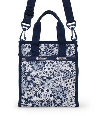 LeSportsac MINI N/S TOTE/フローラルレースネイビー フローラルレースネイビー