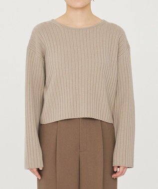 uncrave ウール ナイロン 2WAY ニット（uncrave STANDARD） ベージュ