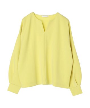 Green Parks キーネックダンボールプルオーバー Yellow