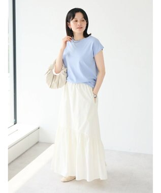 CRAFT STANDARD BOUTIQUE ティアードフレアスカート Ivory