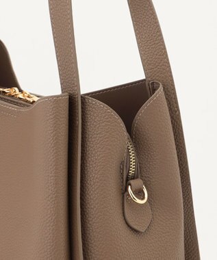 LA BAGAGERIE ソフトシュリンク2WAYハンドバッグ large グレージュ