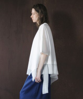 YECCA VECCA 裾アシメデザインプルオーバー White