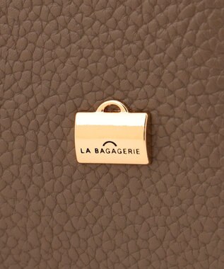 LA BAGAGERIE ソフトシュリンク2WAYハンドバッグ large グレージュ
