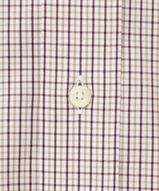 J.PRESS MEN 【PREMIUM PLEATS / 形態安定】タッタソールチェック シャツ / B.D. ベージュ系3