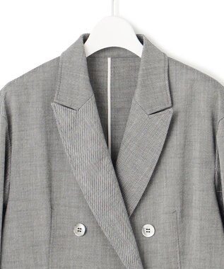 23区 L 【セットアップ対応】スラブツイードストレッチ ジャケット グレー系