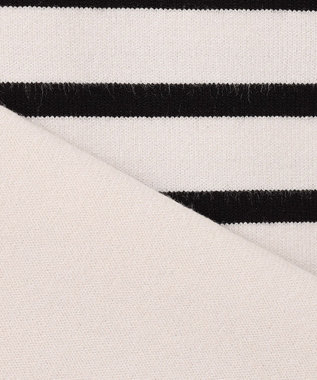 UNFILO L マイビューティニット ハーフスリーブ グレージュ×ブラック