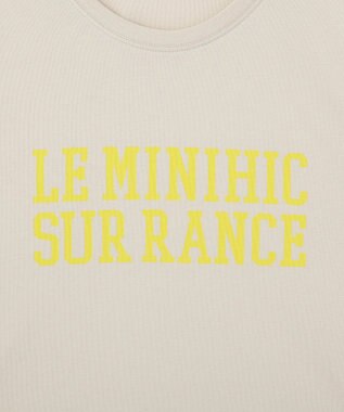 Green Parks 裾ラウンド機能ロゴTシャツ Light Beige