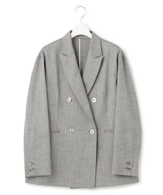 23区 L 【セットアップ対応】スラブツイードストレッチ ジャケット グレー系