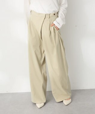 CRAFT STANDARD BOUTIQUE ラップコクーンパンツ Beige
