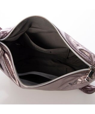 UNBILLION カシュカシュ cachecache / メタリックハーフムーンショルダー ダークシルバー