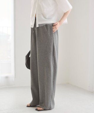 WEGO 【ANGIE VINTAGE/ウエストゴム】ポンチカーブパンツ 杢グレー