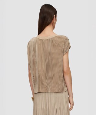 JOSEPH プリーツサテン　ブラウス Powder