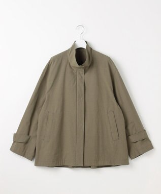 自由区 コットンリネンウェザーライト コート カーキ