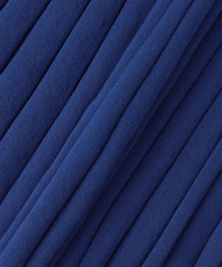 ANY SIS CICA加工 ニット フレア スカート ブルー