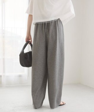 WEGO 【ANGIE VINTAGE/ウエストゴム】ポンチカーブパンツ 杢グレー