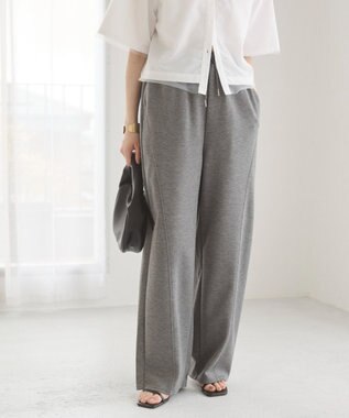 WEGO 【ANGIE VINTAGE/ウエストゴム】ポンチカーブパンツ 杢グレー