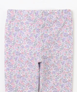 ANY KIDS 総柄プリントレギンス ラベンダー×花柄